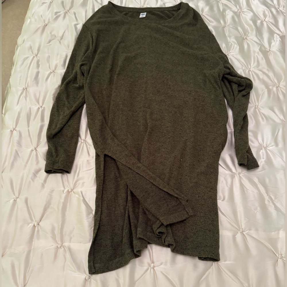 Long Green Sweater
